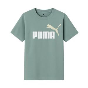 푸마 에센셜 투컬러 로고 반팔티 그린문 685778-30