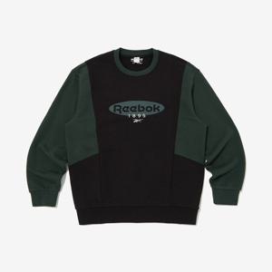 [리복]리복 헤리티지 배색 맨투맨 - 블랙그린 RETS-5FM42-BK