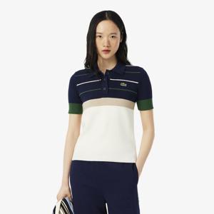 라코스테 공식 여성 MIF 컬러블럭 폴로 스웨터 AF4009-55N 9IY