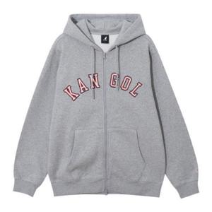 M 캉골후드집업 CQK KRFC-ZU51410MY 레터 집업 5141 멜란지그레이