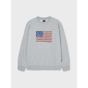 [후아유] American Flag Sweatshirt(Brushed) WHMWF4T91U