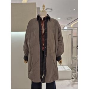 [AB.F.Z] 데님 배색 덕다운 롱 패딩 점퍼 (KSA1HD02A)