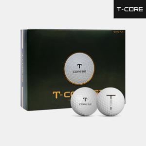 티코어 T CORE 52 저압축 초고반발 비거리용 골프볼 남여공용 화이트 3피스 12알