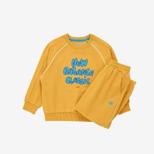 뉴발란스키즈트레이닝세트 RQJ NK9YE3602U-30 빅레터 컬러풀 스웨트 셋업