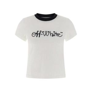 오프화이트 반팔 티셔츠 OWAA112F25JER0010148 Blue