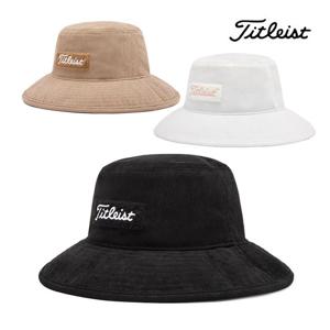 타이틀리스트 2025 코듀로이 버킷 방한 모자 TH25CBKK