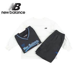 뉴발란스 키즈 3PCS 조끼 우븐 셋업(NK9YEB311U-60)_차콜