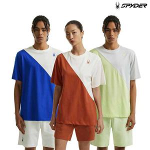 [스파이더] 공용 컬러블록 반팔 티셔츠 SPHMCNRS302U
