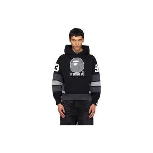 25 FW BAPE 남성 블랙 베이프 후드티 252546M202069