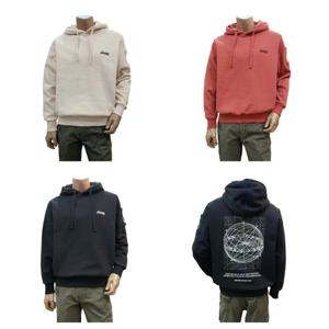 [지프](공용 )  기모  소매포켓  루즈 후드 티셔츠 JQ4THU055_BP