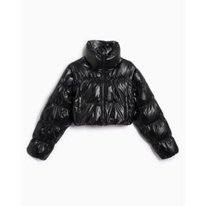 아디다스 오리지널스 에센셜 글로시 투인원 크롭 푸퍼 자켓 JX29