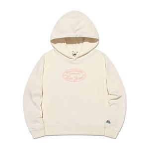 LEE키즈 크롭 스웨트 후드 맨투맨 아이보리 LK2501HD70IV