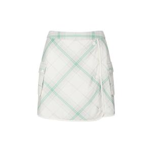 헤지스 골프 여성 25FW 아이보리 여성 다운 랩 스커트 HWSK5D751IV