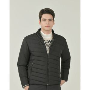 헤지스 골프 25FW 블랙 남성 경량 스윙 구스 다운 점퍼 HUJU5D711BK