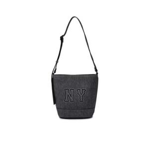 M MLB크로스백 RQC 3ABML054N-50BKS 베이직 메가로고 데님 버킷백