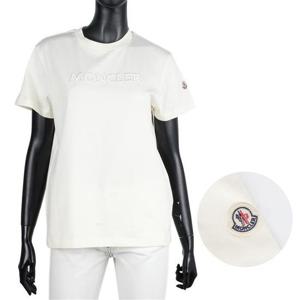 몽클레어 8C00008 89AUO 037 마니카 콜타 자수 로고 티셔츠