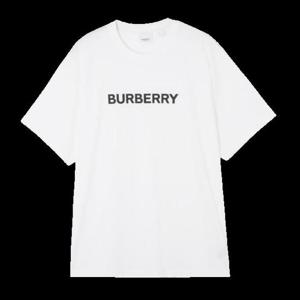 버버리 로고 프린팅 반팔티 남성 화이트 8084234