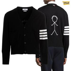 SMmall 톰브라운 남여공용 파인 메리노 울 4바 미스터 톰 가디건 MKC370AY1002 001