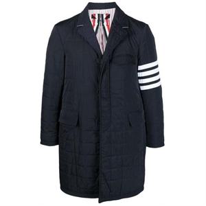 톰브라운 다운필 체스트필드 패딩코트 네이비 MOD066X