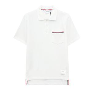 톰브라운 인터로크 포켓 카라 반팔 티셔츠 MJP171A