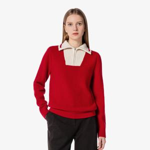 라코스테 공식 여성 브클 하프집업 스웨터 AF707E-54N 240