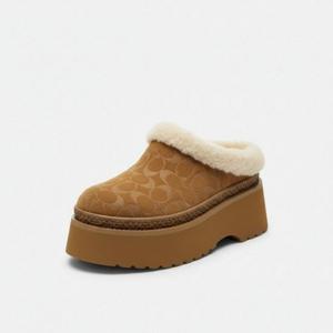 코치 세실리아 클로그 인 시그니처 스웨이드 CCO36 TOB