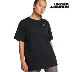 [언더아머(백)]여성 UA BF 로고 오버사이즈 라운드 반팔 티셔츠 1386844-001