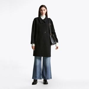 [타미힐피거(여성)]울 텍스처 퍼넬 넥 코트 T22F7WCT080WT1