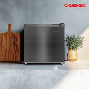 창홍 소형 미니 냉장고 46L 1도어 메탈실버 원룸 오피스텔 HR046MSL0