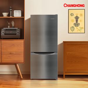 창홍 소형 냉장고 117L 2도어 냉동칸 메탈실버 원룸 오피스텔 사무실 HR117MSL1