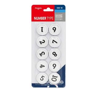 마그피아 숫자 자석홀더 MMN-100 1~10/35mm 판(1개입) 부품 소모품 자재 파츠