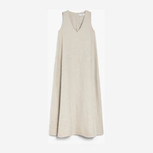 막스마라 브이넥 플레어 리넨 원피스 2511221112 SIMEONE001