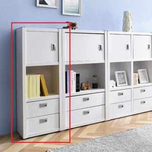 JS가구 벨로 400 3단 틈새 콤비 책장