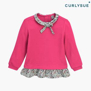 [컬리수] 플라워배색 티셔츠 COF1GATS07