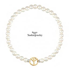 [니지쥬얼리] 14K GOLD 이너 골든볼 스와 진주 팔찌