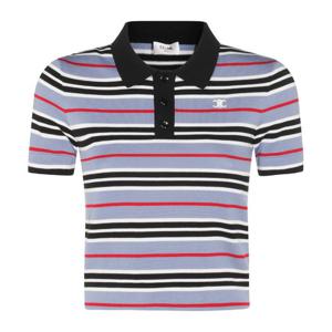 셀린느 리브드 칼라 스트라이프 폴로 RY0BY886Z GAN5