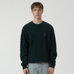 [후아유]남녀공용 Steve Cable Sweater WHKAF4911U