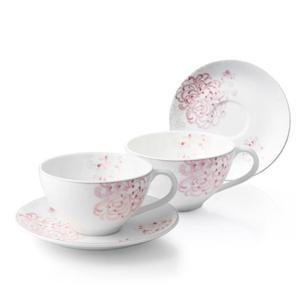 [한국도자기]국화문 커피잔세트 4p