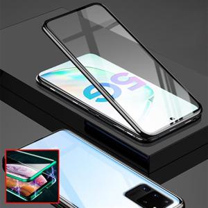 갤럭시S22울트라/SM-S908 양면 글라스 메탈케이스/자석체결