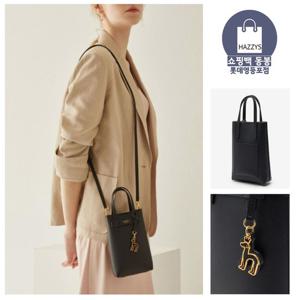 [헤지스] 블랙 소가죽 미니백 HIWA4E410BK