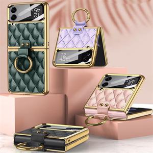 갤럭시Z 플립4용/SM-F721 스타일 패딩룩 키링 케이스