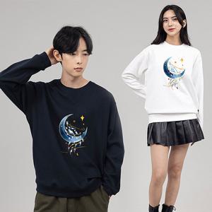 [엘라모] 3M 달빛돌고래 맨투맨 빅사이즈 S~4XL