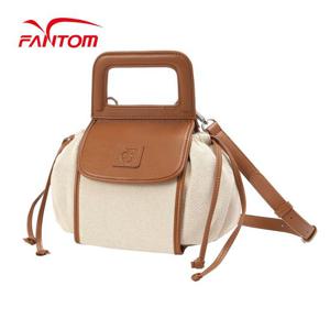 [팬텀] [가격인하] 여성 투톤 캔버스 배색 토트백