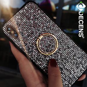 데켄스 갤럭시S21케이스 글리터 핑거 링 큐빅 케이스 M484