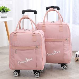 (핑크) 캐리어백팩 바퀴달린백팩 골프캐디백