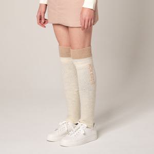 [몽버디] MONBIRDIE LOGO KNITED LEG WARMER 로고 레그워머_IVORY
