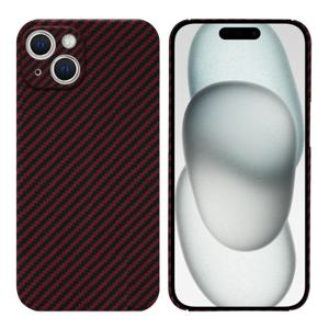 리얼룩 아이폰15플러스 아라미드 캡슐케이스 블랙 레드 트윌