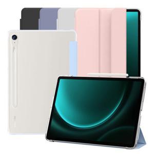 뷰씨 갤럭시탭 S9 FE 투명 퓨어슬림 스마트 북커버 케이스