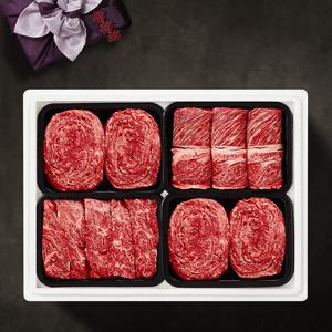 맛딜 한우선물세트 1등급 구이혼합4호 1.6kg/등1채1불2