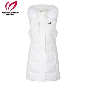 [마스터바니] [기간한정 가격인하]여성 폭스 퍼 후드 구스 다운 롱 베스트